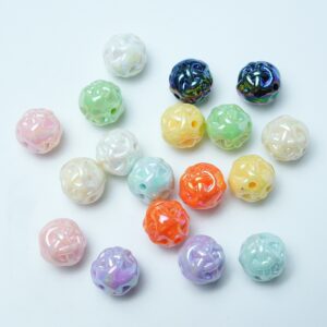 17-milk mixed color / 12mm, aperture about 2mm