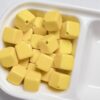 Wholesale Dopamine Acrylic Square Beads Yellow 10mm Baking Paint DIY Phone Chain Keychain Jewelry Accessory Resale