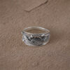 oly-c1cc03e8dbc84b2cf29e5b589684b27a Wholesale Vintage Geometric Pattern Ring Antique Silver Zinc Alloy Unisex Jewelry Accessory For Boutique Resale