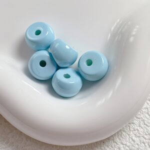 15-light blue / Size is about 9*12mm, hole diameter 2.5mm