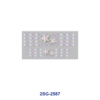 Wholesale 8pcs Plaid Star Pastel Star Print 3oz Cup Stickers Wrap OLY Exclusive