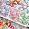 oly-c28bfecd4fbd6c4894e4e91f96386979 Wholesale Stylish Acrylic Cat Heart Print Beads Light Pink Pearl Shimmer Jewelry Accessory for DIY Phone Charm and Keychain Resale