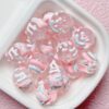 Wholesale Cute Hand Painted Cartoon Flower Acrylic Beads for DIY Bracelet Necklace Phone Chain Bag Charm Accessories