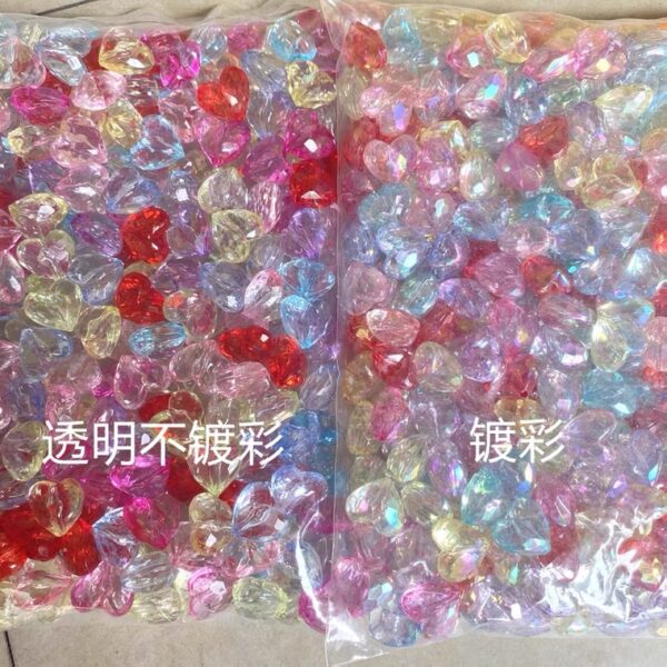 Wholesale Trendy Acrylic Star Beads Electroplated Colorful Loose Beads for DIY Jewelry Making and Layering