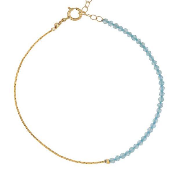 Wholesale Trendy Green Crystal Beaded Snake Chain Bracelet Stainless Steel Unisex Jewelry Gift