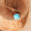 Wholesale Bohemian Turquoise Leather Pendant Necklace Geometric Alloy Charm Retro Style Jewelry Accessory Boutique Resale Gift