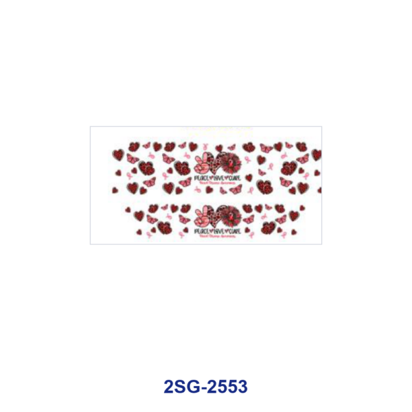 Wholesale 8pcs Leopard Print Peace Hand Heart Sunflower Print 3oz Cup Stickers Wrap OLY Exclusive