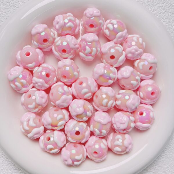 oly-c50f661e2ee1ddb5c88273866acf0c16 Wholesale Trendy Hand Painted Macaron Acrylic Loose Beads 16mm for DIY Jewelry Bag Charm Phone Chain
