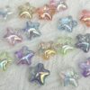 oly-c52c584f458d095095656789798c4d15 Wholesale Five-Pointed Star UV Coated Transparent Acrylic Beads for DIY Phone Charm Keychain Boutique Resale