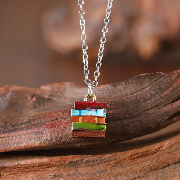 oly-c5400bd17104114e75eaa3a482cbc1f4 Wholesale Retro Colorful Book Pendant Earrings Trendy 3D Charm Earrings For Casual Everyday Jewelry Accessory Gift