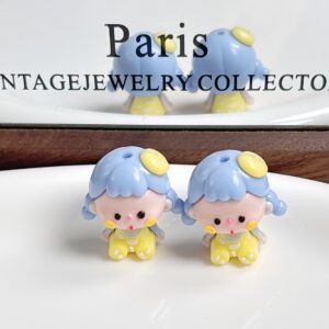 09-blue-yellow / Size is about 26*27mm (sold by the piece)