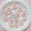 oly-c57bf9a3b27845bed36957aec136c020 Wholesale Chic Acrylic Loose Beads, Light Purple UV Coated, DIY Phone Charm Keychain Craft Supply for Boutique Resale