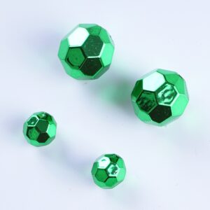 12-beads Christmas Green / 10mm (sold by unit)