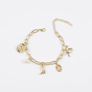 Horse boots cowboy hat bracelet