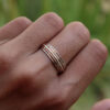 oly-c5aaf6f1cf155d0ec0f69e21306b9b7e Wholesale Retro Bohemian Style Geometric Two Tone Women S Ring Alloy Electroplated Jewelry Accessory Party Gift