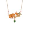 oly-c61b87f9eaff9235eb0fe5bd3ee77912 Wholesale Stylish Animal Series Pendant Necklace Copper Electroplated Cute Fox Cat Rabbit Dog Jewelry Gift