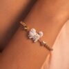 Wholesale Trendy Animal Series Stretch Bracelet Siamese Cat Rabbit Cat Design Copper Electroplated Fashion Jewelry Accessory For Everyday Wear Or Resale