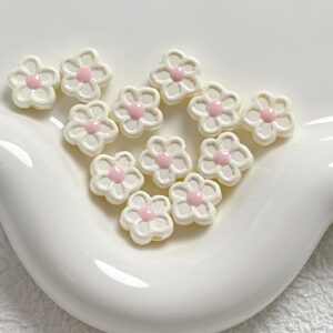 07-off-white / Size is about 12mm, hole diameter is about 2.5mm