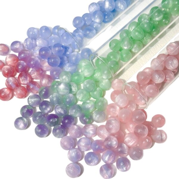 oly-c6a2e299e008c4d558fedccc5cc8f0f9 Wholesale Trendy Green Color Changing Resin Loose Beads for DIY Jewelry Making Bracelet Necklace Craft Supplies