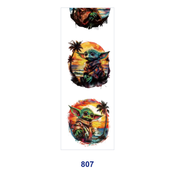 Wholesale 2/8/16pcs Paint Splash Fantasy Creature & Block Figure Print Pen and Bookmark Stickers UV DTF Wraps