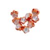 oly-c6f090170fe5d577e3ce4e4cbd978120 Wholesale Alloy Rhinestone Five-Pointed Star Loose Beads, Light Orange DIY Jewelry Charms for Necklace Bracelet Phone Chain, Fashion Accessory