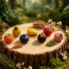 oly-c6ff7c71deba8ac983bfab209a038211 Wholesale Resin Fruit Keychain Pendant 3D Blueberry Charm DIY Jewelry Accessory Bag Charm