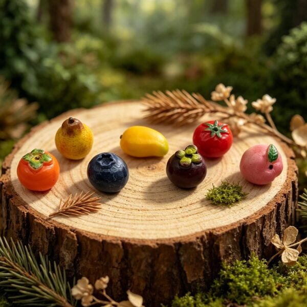 oly-c6ff7c71deba8ac983bfab209a038211 Wholesale Resin Fruit Keychain Pendant 3D Blueberry Charm DIY Jewelry Accessory Bag Charm