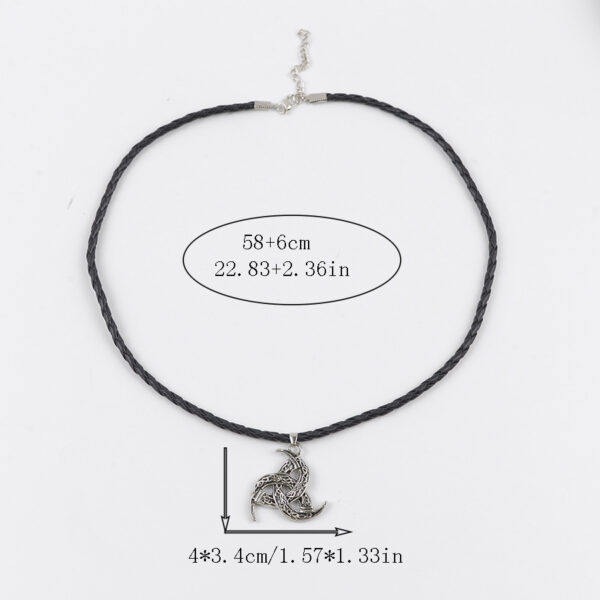 Wholesale Antique Silver Triangle Pendant Necklace Hip Hop Nordic Fashion Jewelry Accessory For Boutique Resale