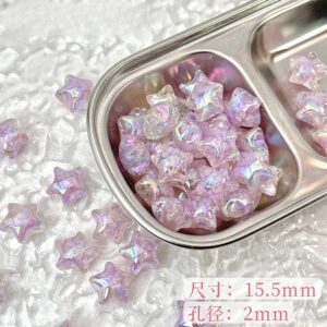 04-purple stars / See picture for size (sold by piece)