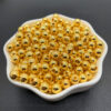Wholesale Electroplated Plastic Spacer Beads Silver Round Loose Beads for DIY Bracelet Necklace Jewelry Making Accessory