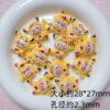 oly-c7cf81e2728535d939e12a60d7034a06 Wholesale Cute Cartoon Light Pink Resin Beads Electroplated DIY Phone Charm Bracelet Jewelry Accessory OLY Exclusive