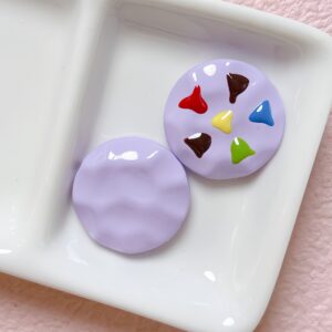 14-light purple / Size is about 25mm, hole diameter is about 2.5mm