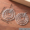 oly-c88272c234913b6b7eacc0cbc0c42ad5 Wholesale Vintage Hammered Multi Layer Pendant Earrings Bohemian Minimalist Fashion Jewelry Accessory For Women Everyday Casual Gift