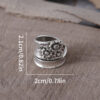 oly-c8b5b62078034ae80bc0f7f43fe3c34f Wholesale Retro Sunflower Flower Ring Vintage Adjustable Open Ring Zinc Alloy Everyday Jewelry Accessory