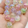 oly-c8bfe7fe5a83f89d5d1ad80fdeb4bf7e Wholesale Purple Acrylic Pumpkin Beads UV Plated Glow in the Dark DIY Phone Charm Keychain Jewelry Making Supply