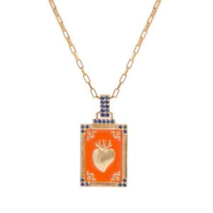 Orange necklace (gold)