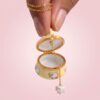 Wholesale Double Layer Cake Locket Necklace With Hidden Girl Pendant Colorful Trendy Jewelry Gift For Girls