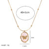 Wholesale Vintage Butterfly Shell Locket Necklace Openable Photo Frame Pendant Jewelry Fashion Accessory