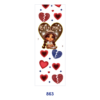 Wholesale 2/8/16pcs Cartoon Couple Portrait Broken Heart & Rose Element Print Pen and Bookmark Stickers UV DTF Wraps OLY Exclusive