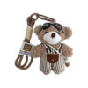 oly-c9a2aafd90512104d83c62221154d695 Wholesale Cute Plush Bear Keychain Wearing Glasses And Striped Overalls Adorable Stuffed Car Key Accessory Chic Bag Charm For Birthday Gift