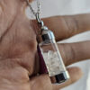 Wholesale Tone Copper Crystal Bottle Pendant Necklace With Multicolor Gemstone Stones Electroplating Copper Trendy Boutique Resale Jewelry
