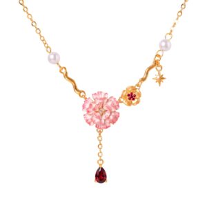 January Flower Necklace