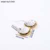 Wholesale Bohemian Hammered Two Tone Circle Drop Earrings For Women Boutique Gift Jewelry