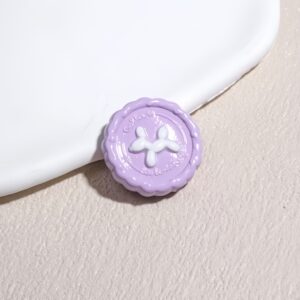 12-light purple / Size is about 23*23mm, hole diameter is about 2.5mm