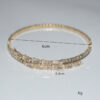 oly-ca25b98851fabb32d6041e46326b5f52 Wholesale Stylish Zircon Open Bangle Bracelet Silver Tone Bridal Wedding Jewelry Accessory