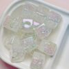 oly-ca81f8ccb88bfe0fa917dafb0918f8a6 Wholesale 16mm Acrylic Burst Floral Two Color Gradient Square Large Hole Loose Beads for DIY Phone Charm Jewelry Making Fashion Accessory Gift