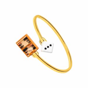 Board game dice open bracelet
