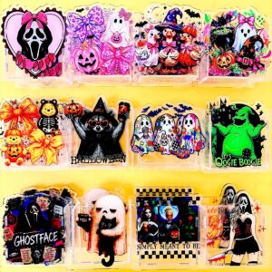 oly-cb08e886fec297bbd98f76bd5faa9c15 Wholesale Halloween Ghost Acrylic Pen Holder Desk Storage Organizer For Party Gift