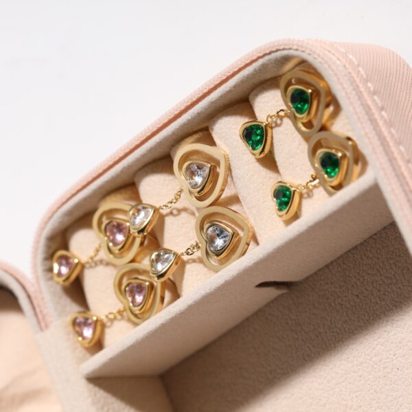 oly-cb1e572baa208e59458251749789c089 Wholesale Stainless Steel Heart Rhinestone Stud Earrings Light Luxury French Style Fashion Jewelry Gift For Women Boutique Resale