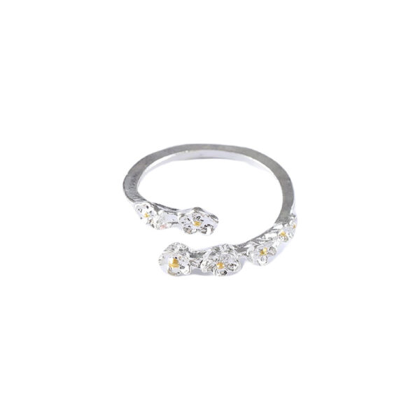 oly-cba8c811b07d3d5eace5ee53211cbcc7 Wholesale Zinc Alloy Antique Silver 3D Floral Adjustable Unisex Rings Best Friend Pair For Boutique Resale